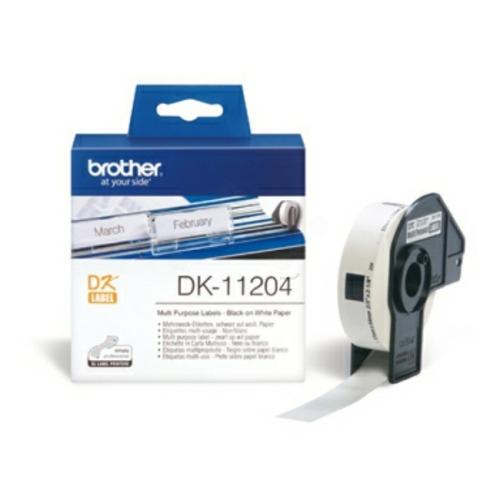 Brother Etikett hvit (DK11204)