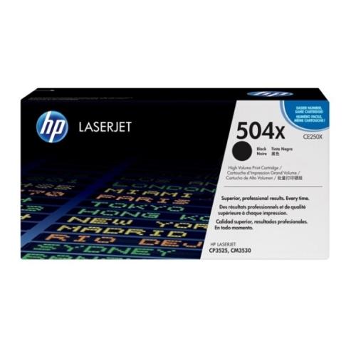 HP Toner svart (CE250X / 504X) (høy kapasitet)