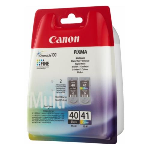 Canon Blekkpatron svart / farge (0615B036 / PG40+CL41) (Dobbelpakke, multipack)