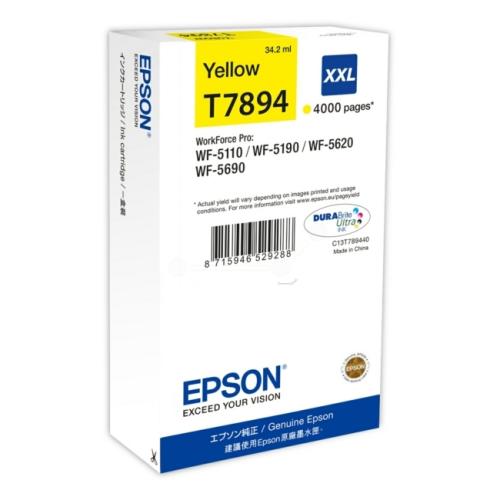 Epson Blekkpatron gul (C13T789440 / T7894XXL) (høy kapasitet)