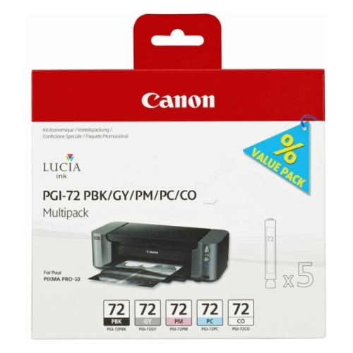 Canon Blekkpatron svart foto / cyan foto / magenta foto / grå / optimizer (6403B007 / PGI72) (multipack)