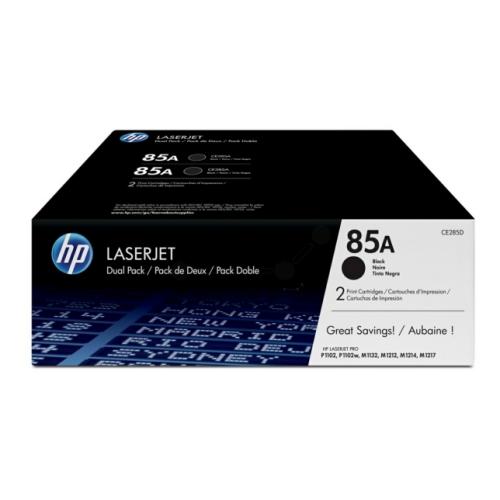 HP Toner svart (CE285AD / 85A) (Dobbelpakke)