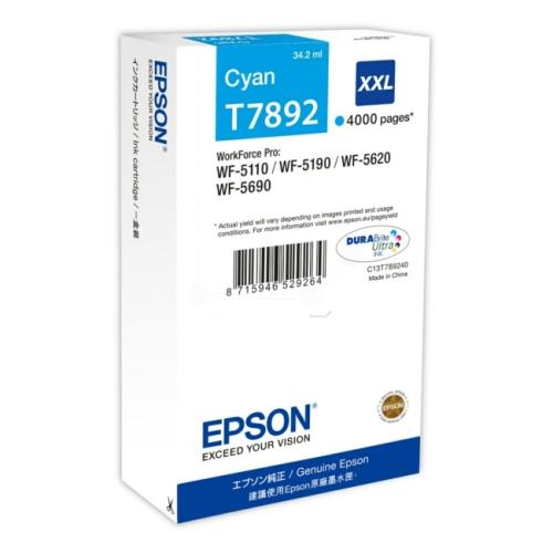 Epson Blekkpatron cyan (C13T789240 / T7892XXL) (høy kapasitet)