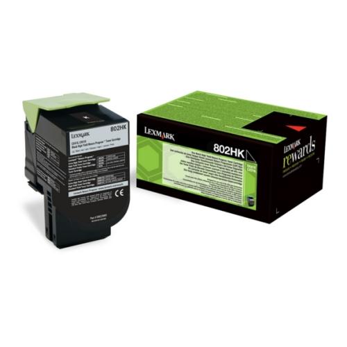 Lexmark Toner svart (80C2HK0 / 802HK) (Return)