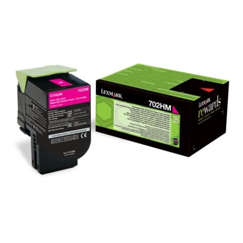 Lexmark Toner magenta (70C2HM0 / 702HM) (Return)