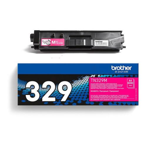 Brother Toner magenta (TN329M) (høy kapasitet)