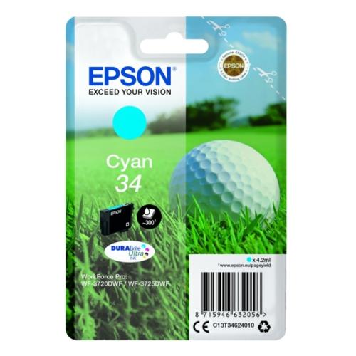 Epson Blekkpatron cyan (C13T34624010 / 34)