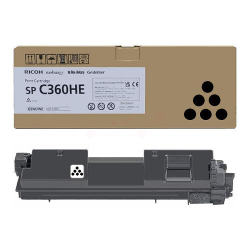 Ricoh Toner svart (408184 / SPC360HE) (høy kapasitet)