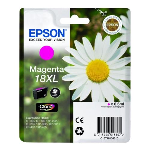 Epson Blekkpatron magenta (C13T18134012 / 18XL) (høy kapasitet)