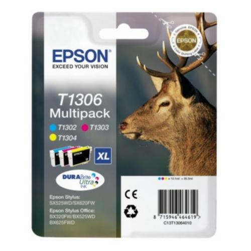 Epson Blekkpatron cyan / magenta / gul (C13T13064012 / T1306) (multipack)