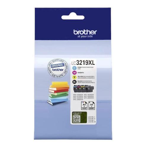 Brother Blekkpatron svart / cyan / magenta / gul (LC3219XLVALDR) (multipack)