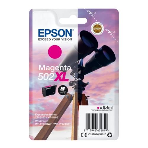 Epson Blekkpatron magenta (C13T02W34010 / 502XL) (høy kapasitet)