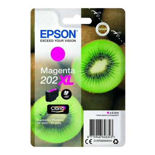 Epson Blekkpatron magenta (C13T02H34010 / 202XL) (høy kapasitet)