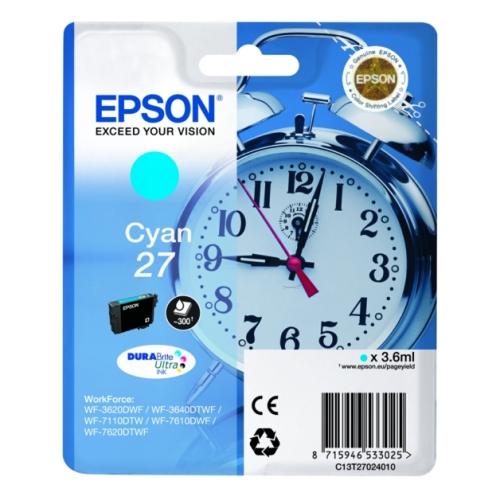 Epson Blekkpatron cyan (C13T27024012 / 27)