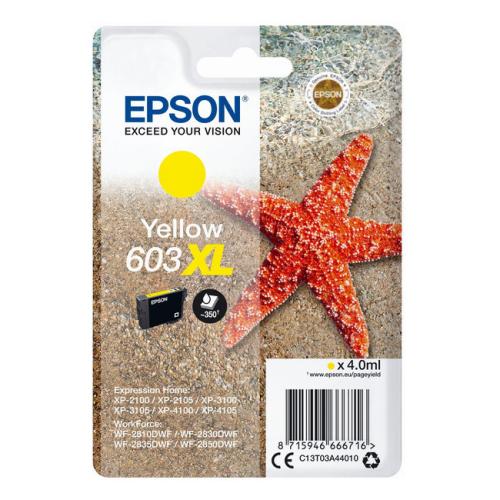 Epson Blekkpatron gul (C13T03A44010 / 603XL) (høy kapasitet)