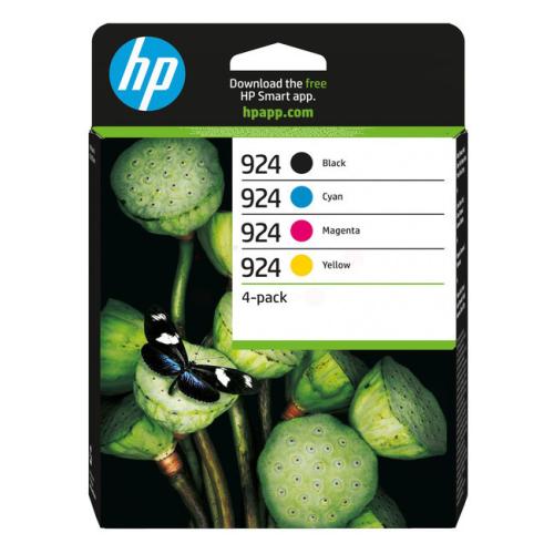 HP Blekkpatron svart / cyan / magenta / gul (6C3Z1NE / 924) (multipack)