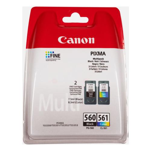 Canon Blekkpatron svart / farge (3713C006 / PG560+CL561) (Dobbelpakke, multipack)