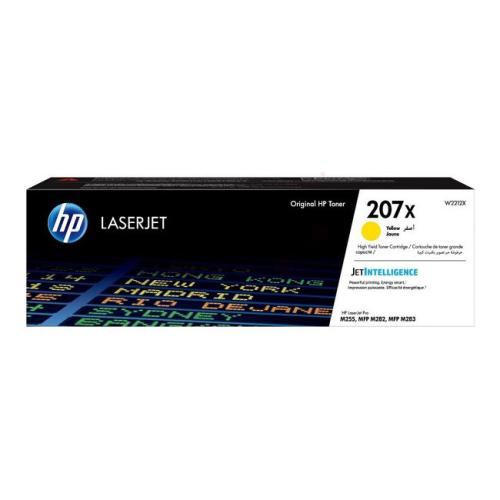 HP Toner gul (W2212X / 207X) (høy kapasitet)