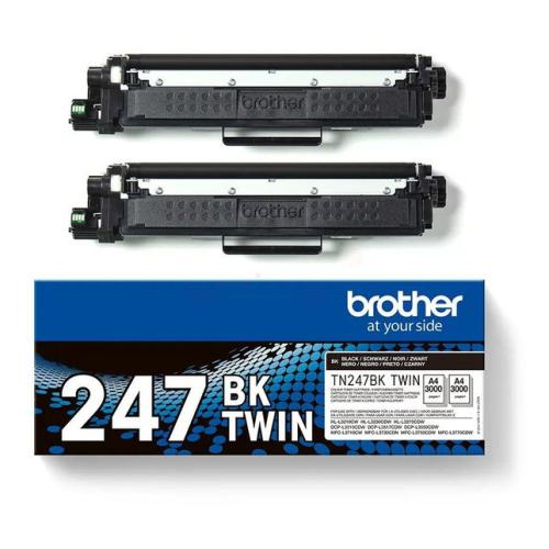 Brother Toner svart (TN247BKTWIN /) (Dobbelpakke)