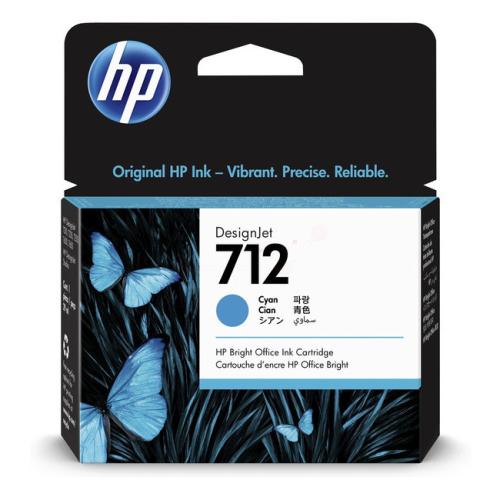 HP Blekkpatron cyan (3ED67A / 712)