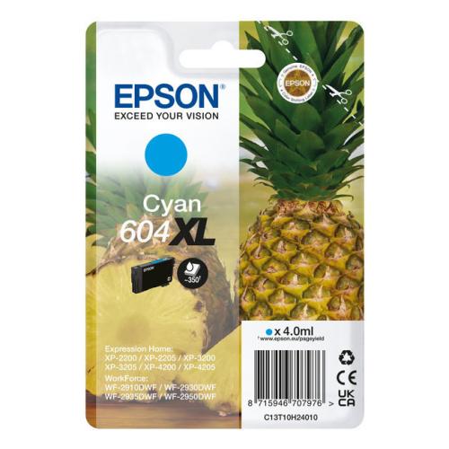 Epson Blekkpatron cyan (C13T10H24010 / 604XL) (høy kapasitet)