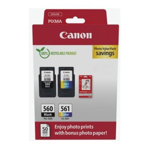 Canon Blekkpatron svart / farge (3713C008 / PG560+CL561) (Dobbelpakke, multipack)