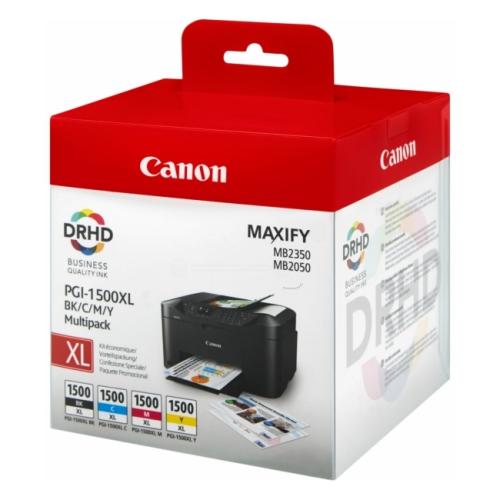 Canon Blekkpatron svart / cyan / magenta / gul (9182B010 / PGI1500XLCMYBK) (multipack)