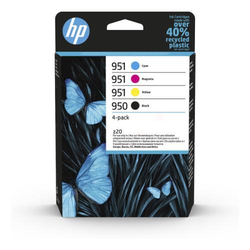 HP Blekkpatron svart / cyan / magenta / gul (6ZC65AE / 950951) (multipack)