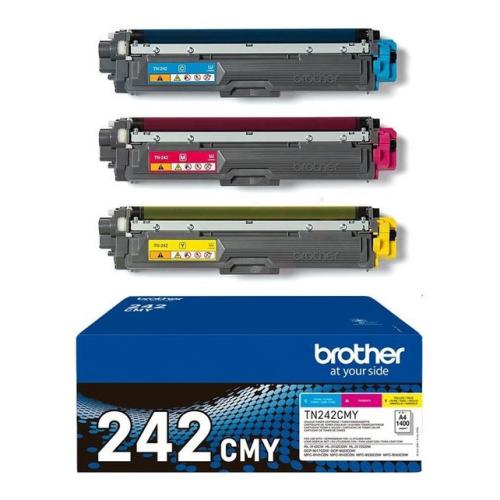 Brother Toner cyan / magenta / gul (TN242CMY /) (multipack)