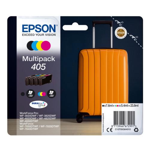 Epson Blekkpatron svart / cyan / magenta / gul (C13T05G64010 / 405) (multipack)