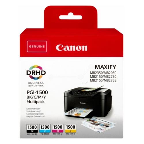 Canon Blekkpatron svart / cyan / magenta / gul (9218B006 / PGI1500BKCMY) (multipack)