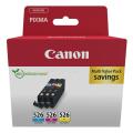 Canon Blekkpatron cyan / magenta / gul (4541B009 / CLI526) (multipack)