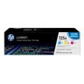 HP Toner cyan / magenta / gul (CF373AM / 125A) (multipack)