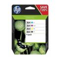 HP Blekkpatron svart / cyan / magenta / gul (N9J73AE / 364) (multipack)