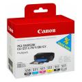 Canon Blekkpatron svart / cyan / magenta / gul / grå (6496B005 / PGI550CLI551) (multipack)