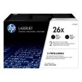 HP Toner svart (CF226XD / 26X) (Dobbelpakke, høy kapasitet)