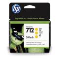 HP Blekkpatron gul (3ED79A / 712) (multipack)