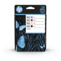 HP Blekkpatron svart / cyan / magenta / gul (6ZC70AE / 963) (multipack)