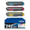 Brother Toner cyan / magenta / gul (TN242CMY /) (multipack)