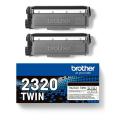 Brother Toner svart (TN2320TWIN /) (Dobbelpakke)